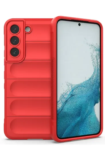 Newface Samsung Galaxy S21 Kılıf Optimum Silikon - Kırmızı resmi