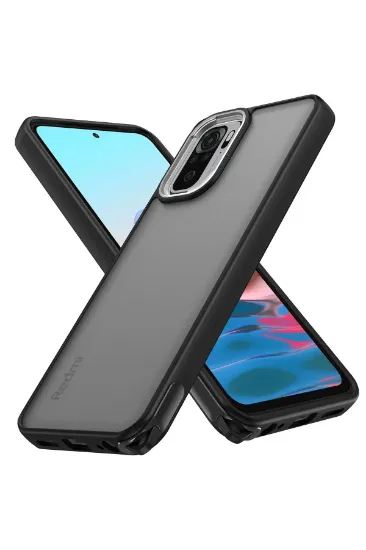 Newface Xiaomi Redmi Note 10 Kılıf Elegant Kapak - Siyah resmi