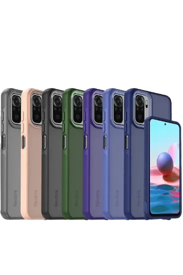 Newface Xiaomi Redmi Note 10 Kılıf Elegant Kapak - Açık Mavi resmi