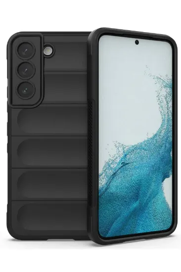 Newface Samsung Galaxy S22 Kılıf Optimum Silikon - Siyah resmi