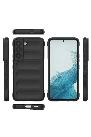 Newface Samsung Galaxy S22 Kılıf Optimum Silikon - Siyah resmi