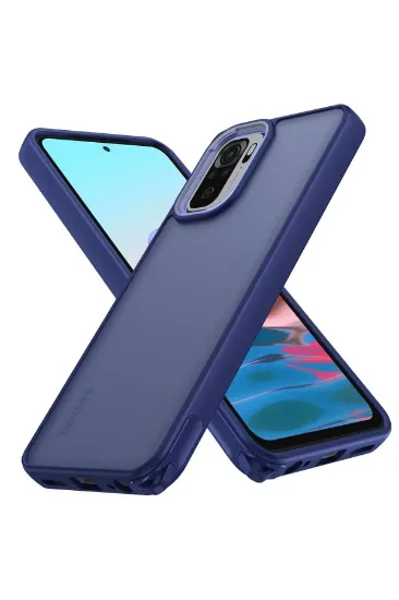 Newface Xiaomi Redmi Note 10 Pro Kılıf Elegant Kapak - Lacivert resmi