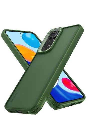 Newface Xiaomi Redmi Note 11 Kılıf Elegant Kapak - Yeşil resmi