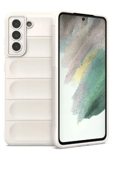 Newface Samsung Galaxy S22 Plus Kılıf Optimum Silikon - Krem resmi