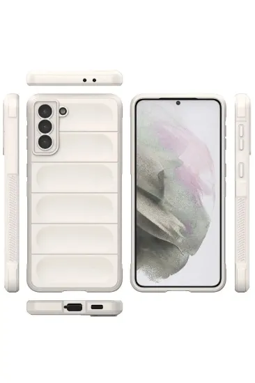 Newface Samsung Galaxy S22 Plus Kılıf Optimum Silikon - Krem resmi