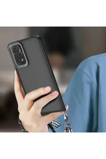 Newface Xiaomi Redmi Note 11 Kılıf Elegant Kapak - Pudra resmi