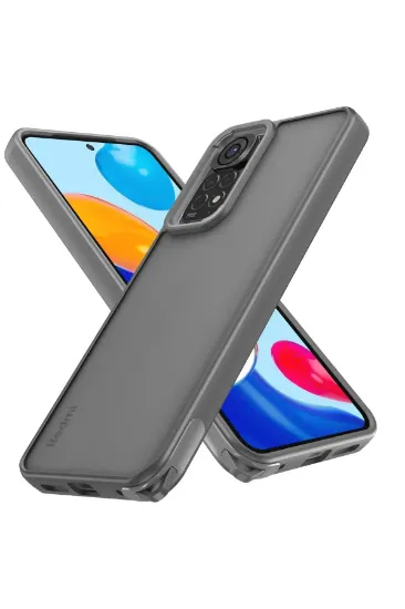 Newface Xiaomi Redmi Note 11 Kılıf Elegant Kapak - Titan Gri resmi