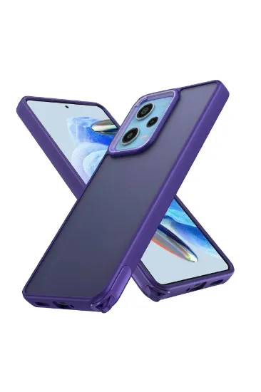 Newface Xiaomi Redmi Note 12 Pro 5G Kılıf Elegant Kapak - Derin Mor resmi