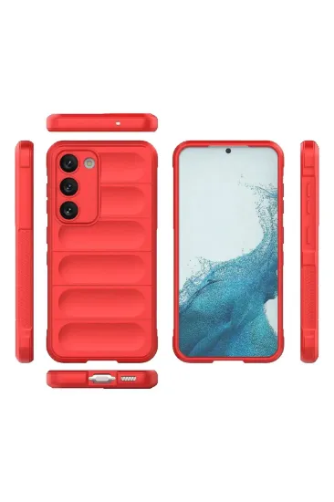 Newface Samsung Galaxy S23 Plus Kılıf Optimum Silikon - Kırmızı resmi