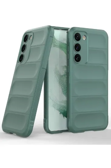 Newface Samsung Galaxy S23 Plus Kılıf Optimum Silikon - Koyu Yeşil resmi