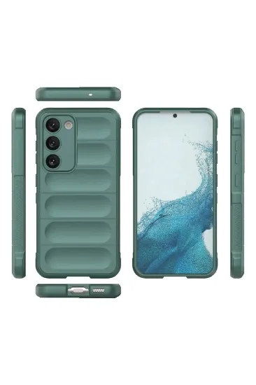 Newface Samsung Galaxy S23 Plus Kılıf Optimum Silikon - Koyu Yeşil resmi