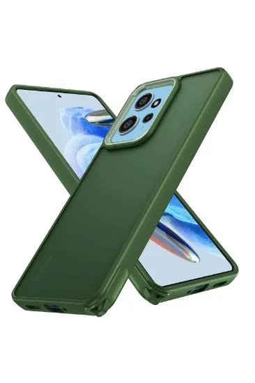 Newface Xiaomi Redmi Note 12 4G Kılıf Elegant Kapak - Yeşil resmi