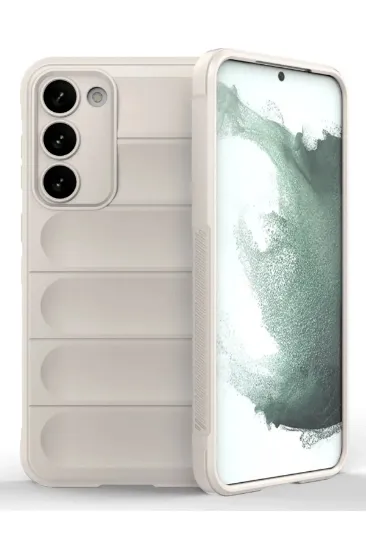 Newface Samsung Galaxy S23 Plus Kılıf Optimum Silikon - Krem resmi