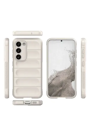 Newface Samsung Galaxy S23 Plus Kılıf Optimum Silikon - Krem resmi