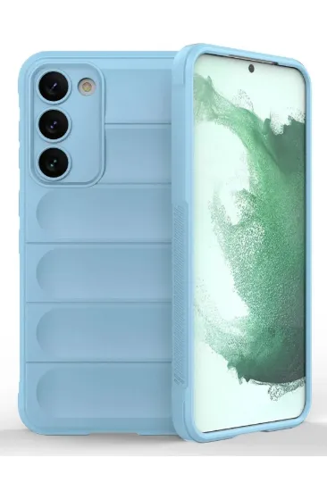 Newface Samsung Galaxy S23 Plus Kılıf Optimum Silikon - Sky Blue resmi