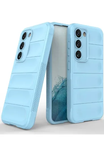 Newface Samsung Galaxy S23 Plus Kılıf Optimum Silikon - Sky Blue resmi