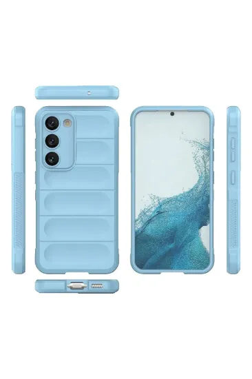 Newface Samsung Galaxy S23 Plus Kılıf Optimum Silikon - Sky Blue resmi