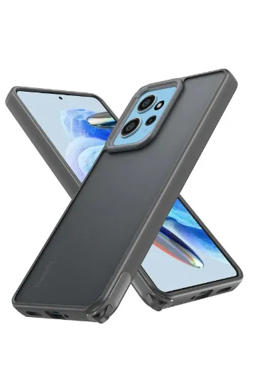 Newface Xiaomi Redmi Note 12 4G Kılıf Elegant Kapak - Titan Gri resmi