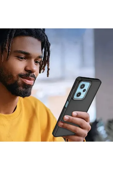 Newface Xiaomi Redmi Note 12 4G Kılıf Elegant Kapak - Titan Gri resmi