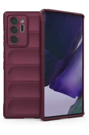 Newface Samsung Galaxy Note 20 Ultra Kılıf Optimum Silikon - Bordo resmi