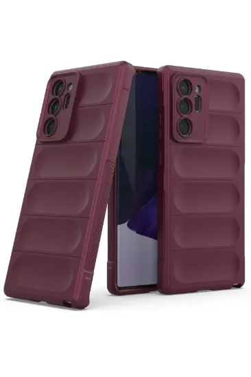 Newface Samsung Galaxy Note 20 Ultra Kılıf Optimum Silikon - Bordo resmi