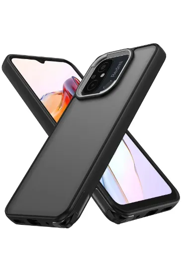Newface Xiaomi Redmi 12C Kılıf Elegant Kapak - Siyah resmi