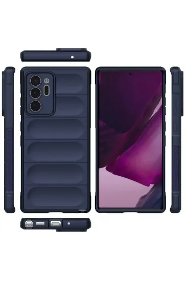 Newface Samsung Galaxy Note 20 Ultra Kılıf Optimum Silikon - Lacivert resmi