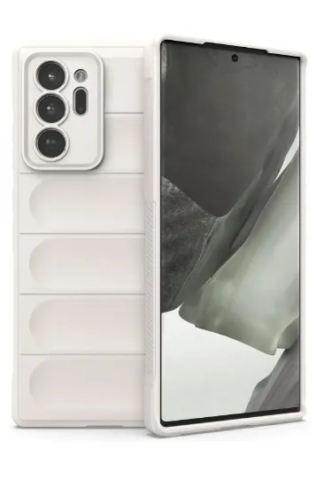 Newface Samsung Galaxy Note 20 Ultra Kılıf Optimum Silikon - Krem resmi