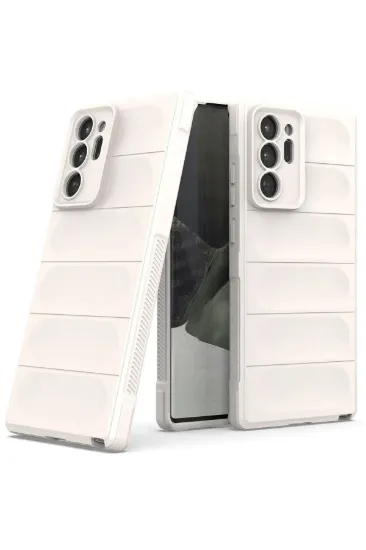 Newface Samsung Galaxy Note 20 Ultra Kılıf Optimum Silikon - Krem resmi