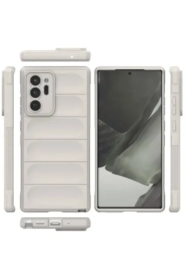Newface Samsung Galaxy Note 20 Ultra Kılıf Optimum Silikon - Krem resmi