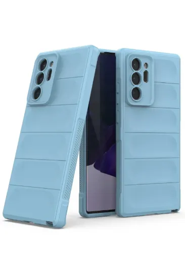 Newface Samsung Galaxy Note 20 Ultra Kılıf Optimum Silikon - Sky Blue resmi