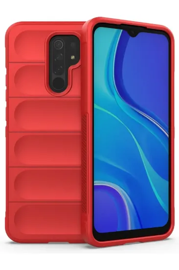 Newface Xiaomi Redmi 9 Kılıf Optimum Silikon - Kırmızı resmi