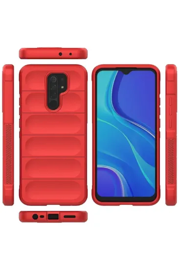Newface Xiaomi Redmi 9 Kılıf Optimum Silikon - Kırmızı resmi