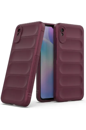 Newface Xiaomi Redmi 9A Kılıf Optimum Silikon - Bordo resmi