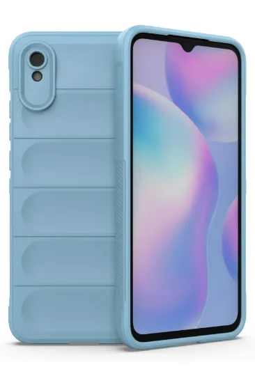 Newface Xiaomi Redmi 9A Kılıf Optimum Silikon - Sky Blue resmi