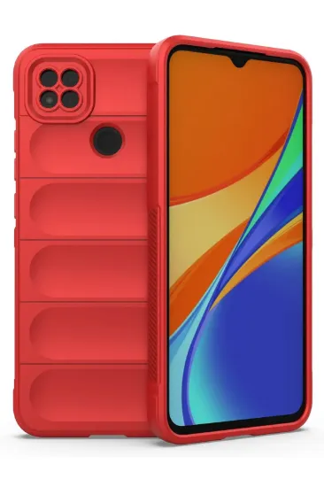 Newface Xiaomi Redmi 9C Kılıf Optimum Silikon - Kırmızı resmi