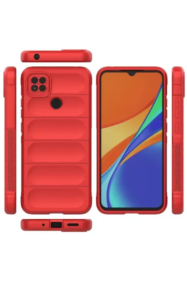 Newface Xiaomi Redmi 9C Kılıf Optimum Silikon - Kırmızı resmi