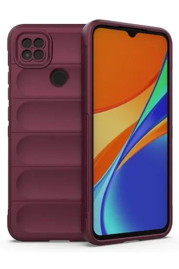 Newface Xiaomi Redmi 9C Kılıf Optimum Silikon - Bordo resmi