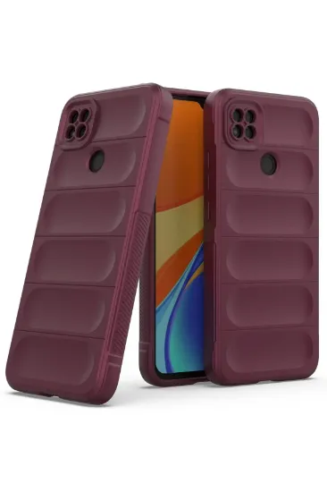 Newface Xiaomi Redmi 9C Kılıf Optimum Silikon - Bordo resmi