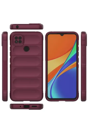 Newface Xiaomi Redmi 9C Kılıf Optimum Silikon - Bordo resmi