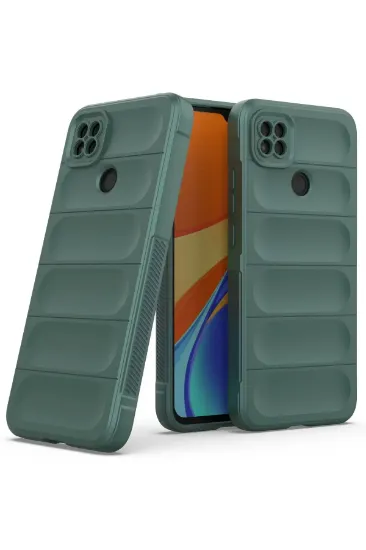 Newface Xiaomi Redmi 9C Kılıf Optimum Silikon - Koyu Yeşil resmi