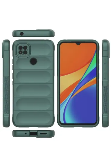 Newface Xiaomi Redmi 9C Kılıf Optimum Silikon - Koyu Yeşil resmi