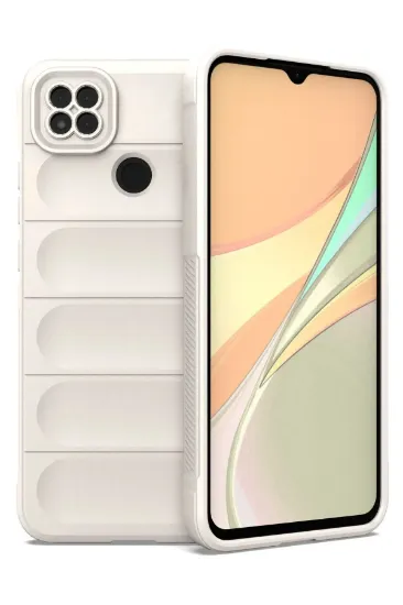 Newface Xiaomi Redmi 9C Kılıf Optimum Silikon - Krem resmi