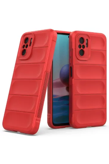 Newface Xiaomi Redmi Note 10 Kılıf Optimum Silikon - Kırmızı resmi