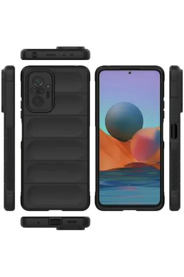 Newface Xiaomi Redmi Note 10 Pro Kılıf Optimum Silikon - Siyah resmi