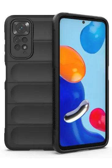 Newface Xiaomi Redmi Note 11 Kılıf Optimum Silikon - Siyah resmi