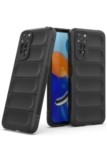 Newface Xiaomi Redmi Note 11 Kılıf Optimum Silikon - Siyah resmi
