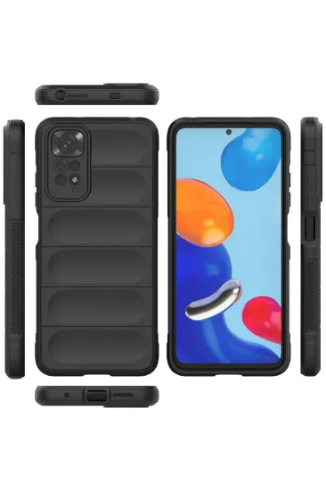Newface Xiaomi Redmi Note 11 Kılıf Optimum Silikon - Siyah resmi