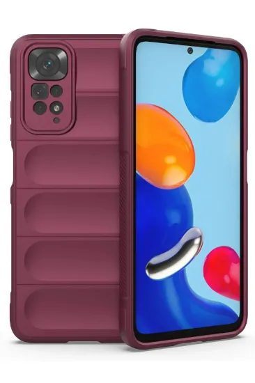 Newface Xiaomi Redmi Note 11 Kılıf Optimum Silikon - Bordo resmi