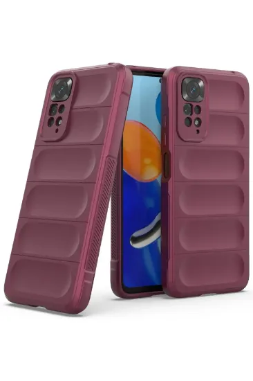 Newface Xiaomi Redmi Note 11 Kılıf Optimum Silikon - Bordo resmi